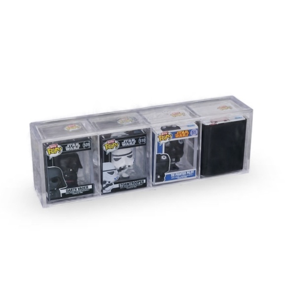 Funko Bitty Pop! Star Wars 4-Pack - Black, White, Blue, Yellow - Picture 6 of 6